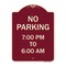 Signmission No Parking 7-00 Am to 6-00 Pm Heavy-Gauge Aluminum Architectural Sign, 24" x 18", BU-1824-23602 A-DES-BU-1824-23602 - alternate 1